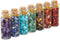SUNYIK 7 Chakra Stone Wishing Bottles Set of 7, Tumble Chip Crystal Healing Reiki Wicca Stones Kit...