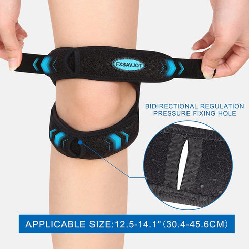 Professional Patella Knee Brace Pro for Knee Pain/Meniscus Tear, Adjustable Compression Patellar Tendon Support Strap for Man and Women/Outdoor Ac...