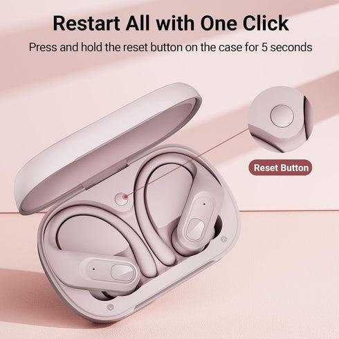 occiam Wireless Bluetooth Earbuds Sport Ear Buds Workout Headphones 96H Playback in-Ear Earphones with Earhooks Buit-in Mic Button Control Bass St...
