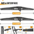 2 Wipers Replacement for Honda Pilot Rear Windshield Wiper Blade 2009-2015,2 Pieces of Rear Wiper Blade 14 inch…...