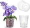 TRUEDAYS 4 Pack Orchid Pot 5 Inch Clear Plastic Plant Pots with Drainage Holes for Indoor Outdoor Plants...