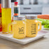 Yellow Salt and Pepper Shakers Set - Yellow Kitchen Decor and Accessories for Home Restaurants Wedding - Glass Salt and Pepper Set for Cooking Tab...