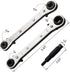 ANCIRS 3/16 to 3/8 Ratchet Wrench, HVAC Service Wrench with Hexagon Bit Adapter Kit for Air Conditioner, Refrigeration Equipment Repair...