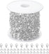 Kyutong Silver Necklace Chain for Jewelry Making Stainless Steel Cable Link Chain Bulk Thin Jewelry Making Supplies Chains with Lobster Clasps Jum...
