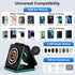 3 in 1 Wireless Charging Station with 20W USB C Power Adapter for iPhone 15/14/13 Series,Magnetic Mag-Safe Foldable Travel Charger Stand Pad for M...