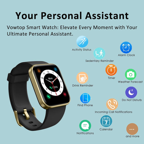 Fitness Tracker for Men Women with Aluminum Alloy Frame, Alexa Built-in 1.69'' DIY Dial with Blood Oxygen & Heart Rate Monitor, 14 Sport Modes Sma...