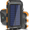 Solar Charger, Portable 38800mAh Solar Power Bank IPX5 Waterproof with Built-in Solar Panel Charger and LED Flashlight, Solar Phone Charger Batter...