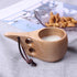 Mochiglory Wooden Mug Nordic Style Handmade Natural, Portable Wooden Drinking Cup for Coffee, Tea and Milk...