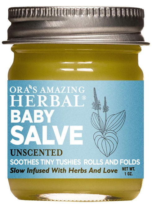 Baby Salve, Diaper Balm Ointment, Newborn Salve, Natural Baby Cream with Calendula, 1 oz Travel Size, Ora's Amazing Herbal...
