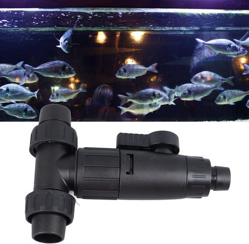 HEEPDD 3 Way Aquarium Valve, Adjustable T Hose Connector Water Flow Control Compatible with 16/22 Hose for Easy Water Changes...