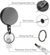 2 Pack Heavy Duty Retractable Badge Holder Reel, Will Well Metal ID Badge Holder with Belt Clip Key Ring for Name Card Keychain [All Metal Casing,...