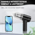 Mini Car Vacuum Cleaner, Handheld Vacuum Cordless, 2 in 1 Rechargeable Vacuum Cleaner & Air Duster, Wireless Car Vacuum with Powerful Suction for ...