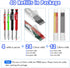 Enhon Mechanical Pencil Set with 4 Carpenter Pencils and 40 Construction Pencil Refill, Woodworking Tools for Carpenters, Long Head Deep Hole Mark...
