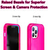 iPhone 11 Pro Max Case/Slim & Soft Transparent Neon Pink Cover with Bumper Edge for iPhone 11 Pro Max/Cute Flexible & Stylish Protection // 6.5" (...