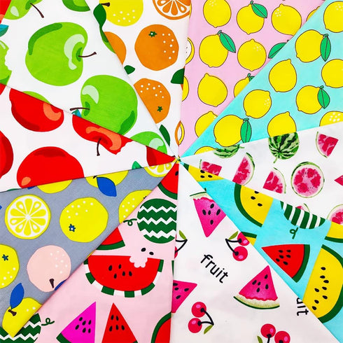 Fat Quarters Fabric Bundles, 10 Pcs 100% Cotton 20” x 20” (50cmx50cm) Precut Quilting Fabric Squares Sheets for DIY Patchwork Sewing Quilting Craf...