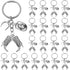 Lnrueg 20 PCS Hat Boot Horseshoe Keychains, Key Rings Western Cowgirl Keychains, Equestrian Keychains, Horse Lover Gift Cowboy Keychain Gifts for ...