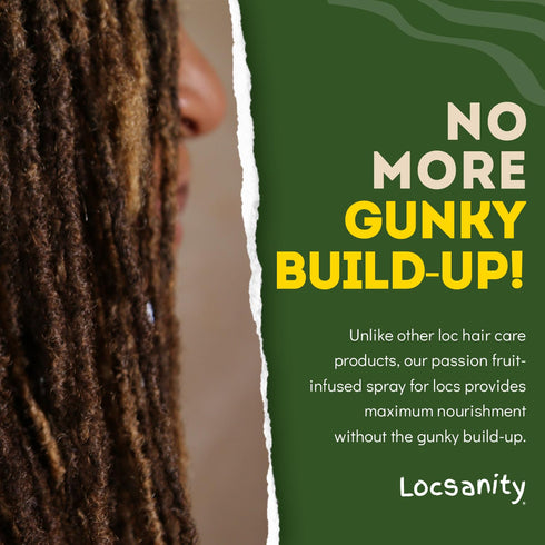 Locsanity Daily Moisturizing Spray for Dull, Dry Locs – Trial Size Passion Fruit Hair and Scalp Moisturizer for Dreadlocks, Sisterlocks, Microlock...