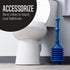 JS Jackson Supplies Professional Bellows Accordion Toilet Plunger, High Pressure Plunge Removes Heavy Duty Clogs from Bathroom Toilets, All Purpos...