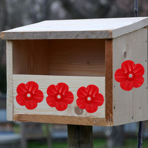 DOITOOL 25pcs Hummingbird Feeder Replacement Flowers - Hummingbird Replacement Flowers Hummingbird Feeder Parts - Hummingbird Feeder Replacement P...