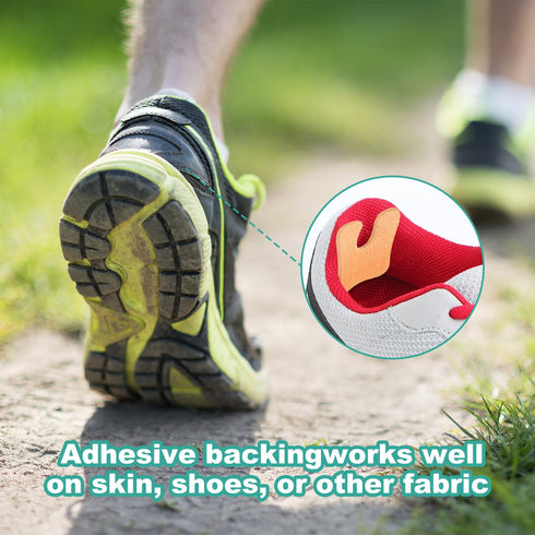 66 Pcs U Shaped Felt Callus Pads, Self-Stick Cushions Protect Calluses from Rubbing on Shoes, Pain Relief Foot Cushion Forefoot Foot Pads for Men ...