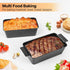 4 Pack Meatloaf Pan with Drain Tray, Nonstick Meat Loaf Pan with Drip Tray, 9x5 Inch Meat Loaf Pan with Insert Easy Removal Perforated, Bakeware P...