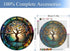 JFYHAB 5D Diamond Painting Kits Life of Tree Stained Glass DIY Diamond Full Round Drill Diamond Art Painting for Adults Tree Diamond Painting Full...