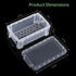 6 Pcs Mini Plastic Boxes, 5.5'' x 3'' x 1.8'' Small Clear Storage Containers with Locking Lids, Clear Plastic Organizers for Crafts, Stationery, J...