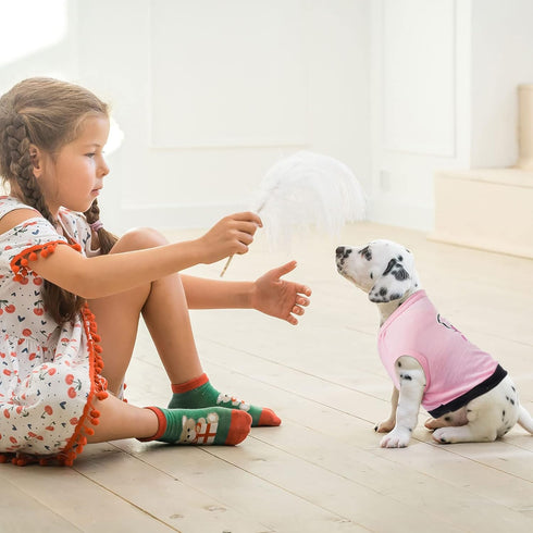 8 Pieces Pet Shirts Printed Puppy Shirts Soft Dog Shirt Pullover Dog T Shirts Cute Dog Sweatshirts Valentine's Day Puppy Girl Clothes Dog Outfits ...