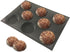 Bluedrop Silicone Hamburger Bread Forms Perforated Bakery Molds Non Stick Baking Sheets Fit Half Pan Size...