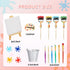 Taiyin 34 Pcs Art Cake Decorations Paint Brush Cupcake Toppers Art Paint Cake Topper Artboard Palette Cake Topper Artist Themed Cake Decor for Gir...