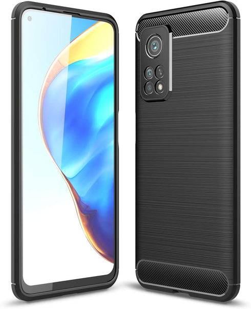 Case Compatible with Xiaomi Mi 10T Case, Compatible with Xiaomi Mi 10T Pro Case, Carbon Fiber Texture Design Shock Absorption Case Made for Xiaomi...