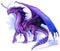 Purple Majestic Dragon Edible Cake Topper- 1/4 Sheet...