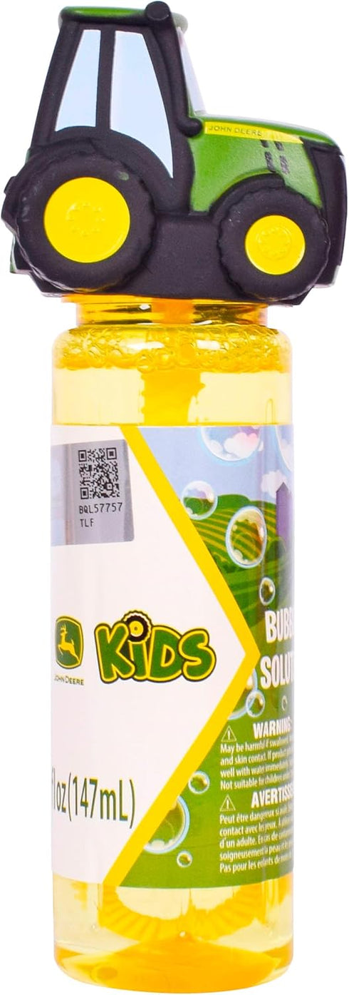 John Deere Tractor 5oz Bubble Bottle, Outdoor Toys for Toddlers Age 3-5, Perfect as a Gift for Party Favors Birthdays and Holiday, Non Toxic Bubbl...