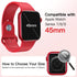 JETech Waterproof Case with Screen Protector for Apple Watch Series 9 8 7 45mm, Built-in Tempered Glass Film Hard PC Bumper Full Protective Cover,...