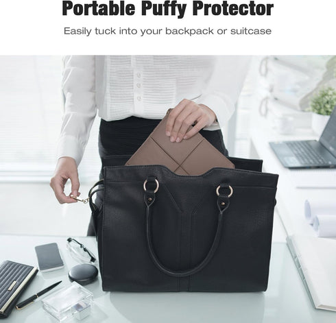 MoKo 9-11 Inch Puffy Tablet Sleeve Bag Fit with New 11-inch iPad Pro M4/iPad Air M2, iPad 10th Gen 10.9, iPad Pro 11, iPad Air 4/5th Gen 10.9, Bui...