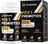 Probiotics for Men, Men Care Supplement, Gut health for men, 500 Billion CFUs & 12 Strains, Mens probiotic with Turmeric, Cranberry, Goji, for Dig...