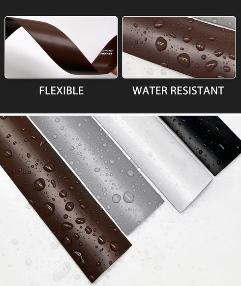 Floor Transition Strip Floor Cover Strips Self Adhesive Flooring Transitions Laminate Floor Strip Vinyl Floor Flat Divider Strip for for Joining F...