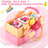 Portable Carrying Case Compatible with Toniebox Starter Set and Tonies Figurines,Travel Felt Cloth Musical Toy Folding Bag for Toniebox Accessorie...