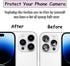 14 Pro Back Rear Camera Lens Glass Replacement for iPhone 14 Pro and iPhone 14 Pro Max Camera Glass Replacement with pre-Installed Adhesive and Re...