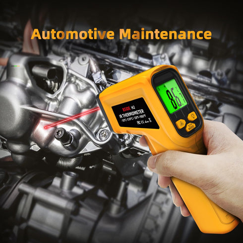 BSIDE Infrared Thermometer Laser Temperature Gun with Adjustable Emissivity for Cooking Pizza Oven Kitchen Automotive Griddle Engine Grill HVAC, M...