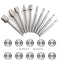 30PCS HSS Wood Carving and Engraving Router Bit Set with 1/8"(3mm) Shank, High-Speed Steel Rotary Burrs for DIY Woodworking, Drilling, and Milling...