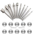 30PCS HSS Wood Carving and Engraving Router Bit Set with 1/8"(3mm) Shank, High-Speed Steel Rotary Burrs for DIY Woodworking, Drilling, and Milling...