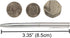 Set of 2 Small Pens (3.35") for Pocket, Wallet, Planner, Purse or Passport...