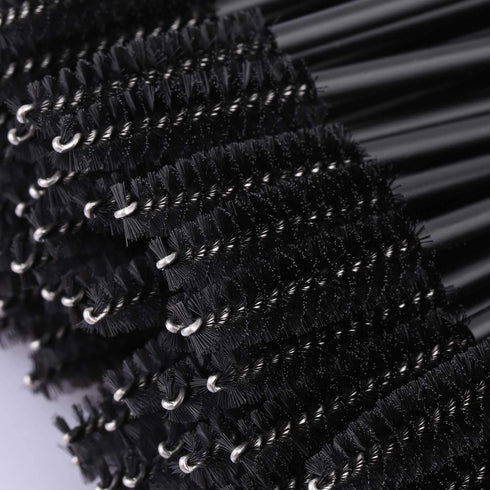 Tbestmax 200 Disposable Mascara Wand Spoolies and Lip Brushes, Lipstick Lipgloss Applicator for Eyebrow Eyelash Extension Makeup Kits Black...