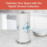 Spectrum Euro Paper Towel Holder Chrome – Freestanding Countertop Dispenser for Kitchen, Easy Tear Access, Sleek Modern Design, Fits Standard Roll...