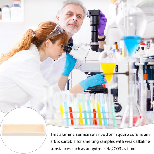 Experimental Combustion Boat Electric Burners High Temperature Crucible Corundum Crucible Boat High Temperature Alumina Crucible Supplies Aluminum...