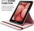 kwmobile Rotating Case Compatible with Samsung Galaxy Tab 2 7.0 P3110 / P3100 - Case PU Leather Tablet Cover with Stand - Rose Gold...