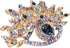 Pssopp 2Pcs Brooches for Women, Premium Alloy Blue Evil Eye Brooch for Wedding Party Christmas Decoration Gifts...