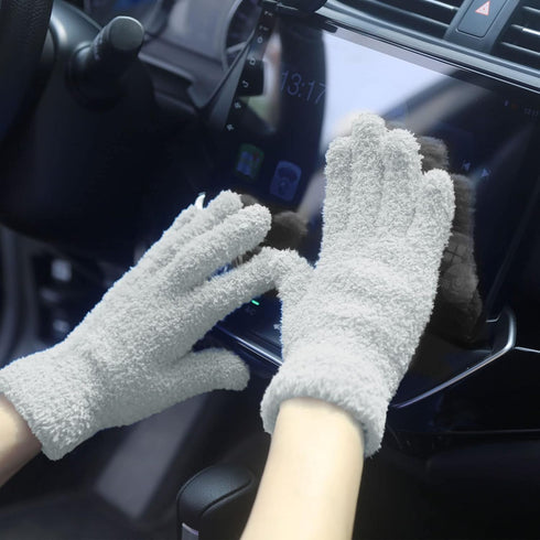 Evridwear Microfiber Gloves for Plant Dusting,Resuable Leaf Cleaning Glove for Houseplants,Blinds,Furniture and Small Objects...