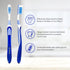Toothbrush Dual Pro with Multi-Level Filaments, Anti-Slip Grip (Expert Care - Medium Bristles) Adults - Yellow, Red, Blue, Green - 8 Count (Pack o...